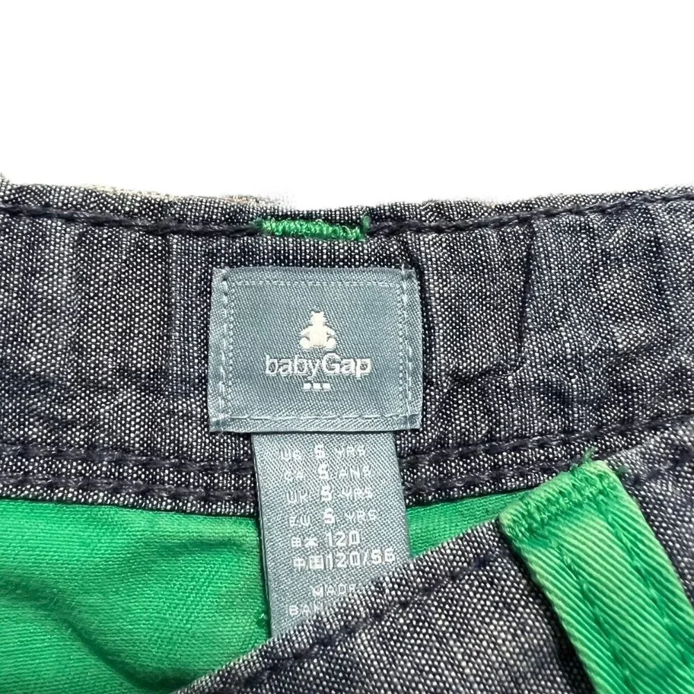 Baby Gap 5Y Green & Chambray Shorts